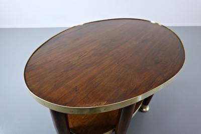 Adolf Loos Art Nouveau Table In The Style Of Adolf Loos Wood And Brass