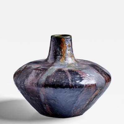 Adolf Odorfer Large onion shaped vase with textured surface attributed to Adolf Odorfer 1960s