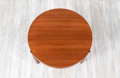 Adolf Relling Rastad Relling Teak Leather Side or Sewing Table for Rasmus Solberg