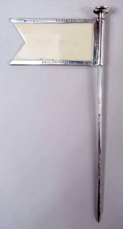 Adolph Scott Set of English Between the Wars Sterling Silver Sandwich Flags 1928