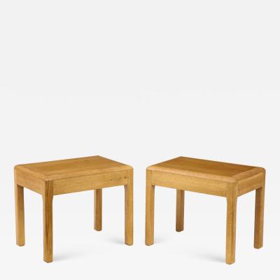 Adolphe Chanaux Rare Adolphe Chanaux Waxed Oak Occasional Tables