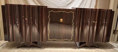 Adolphe De Beyne Macassar ebony sideboard by A De Beyne