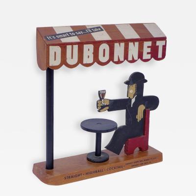 Adolphe Mouron Cassandre 3D Wood Promotional Display Dubonnet by AM Cassandre 1932