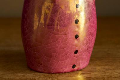 Adorable Italian Luster Glazed Studio Pottery Figurine 1960s