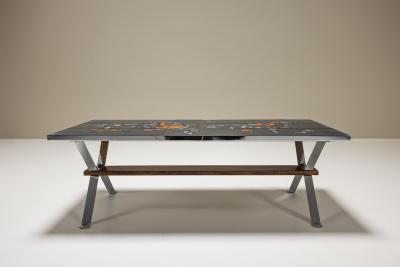 Adri Belgique Mosaic Tiled Coffee Table France 1960s