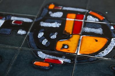 Adri Belgique Mosaic Tiled Coffee Table France 1960s