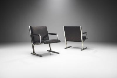 Adrian Heath Pair of Lufthavns Stole Chairs by Ditte Heath Adrian Heath for Cado DK 1969