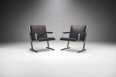 Adrian Heath Pair of Lufthavns Stole Chairs by Ditte Heath Adrian Heath for Cado DK 1969