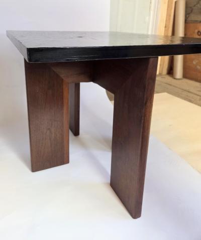 Adrian Pearsall 1960s Adrian Pearsall Craft Associates Walnut River Slate Side Table