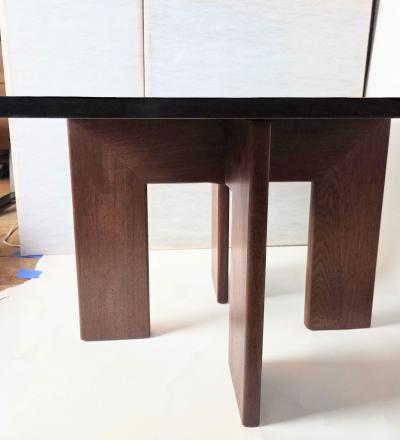 Adrian Pearsall 1960s Adrian Pearsall Craft Associates Walnut River Slate Side Table