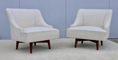 Adrian Pearsall 1960s Mid Century Modern Swivel Lounge Chairs