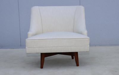 Adrian Pearsall 1960s Mid Century Modern Swivel Lounge Chairs