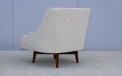Adrian Pearsall 1960s Mid Century Modern Swivel Lounge Chairs