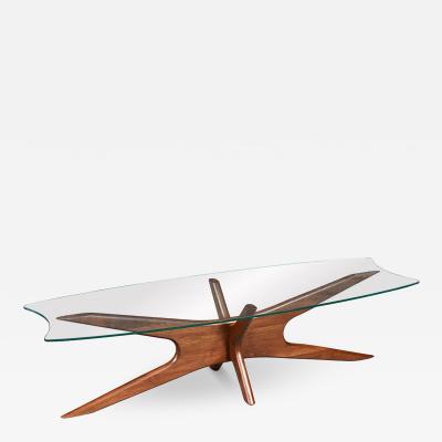 Adrian Pearsall Adrian Pearsall 893 TGO Coffee Table w Stingray Glass Top