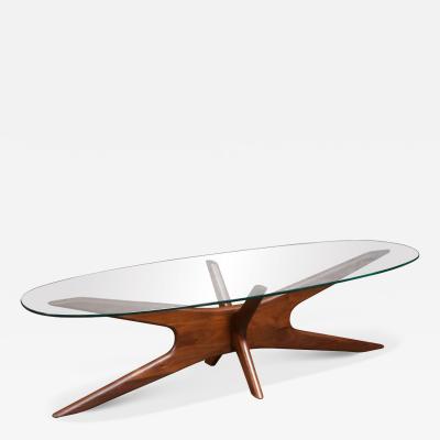 Adrian Pearsall Adrian Pearsall 893 TGO Coffee Table w Surfboard Glass Top