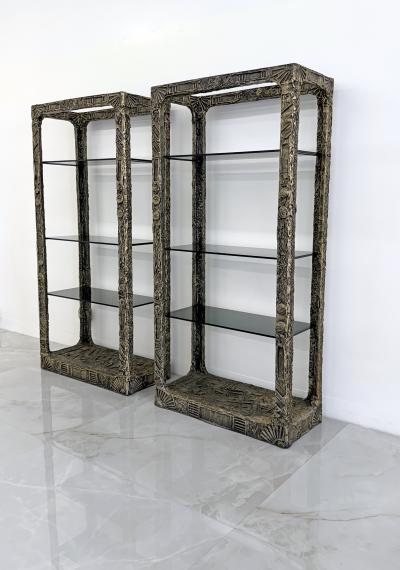 Adrian Pearsall Adrian Pearsall Brutalist Goop Etageres Shelving Circa Late 1960s