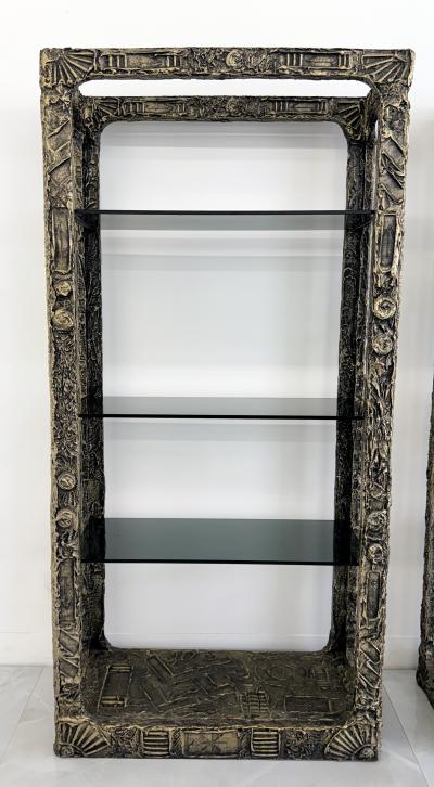 Adrian Pearsall Adrian Pearsall Brutalist Goop Etageres Shelving Circa Late 1960s