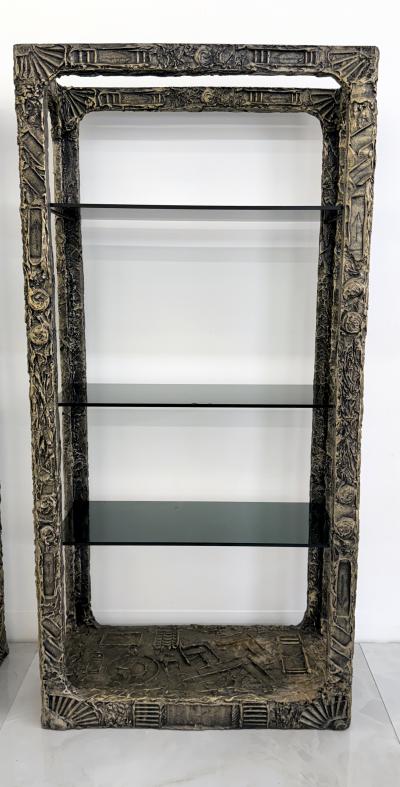 Adrian Pearsall Adrian Pearsall Brutalist Goop Etageres Shelving Circa Late 1960s