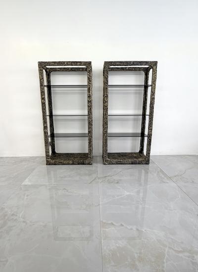 Adrian Pearsall Adrian Pearsall Brutalist Goop Etageres Shelving Circa Late 1960s