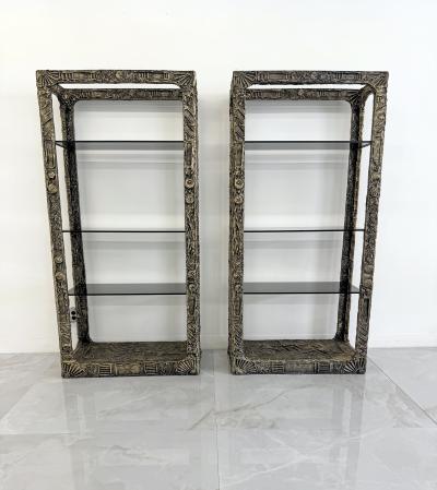Adrian Pearsall Adrian Pearsall Brutalist Goop Etageres Shelving Circa Late 1960s