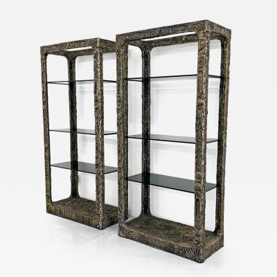 Adrian Pearsall Adrian Pearsall Brutalist Goop Etageres Shelving Circa Late 1960s