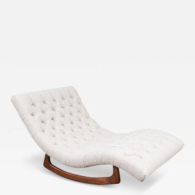 Adrian Pearsall Adrian Pearsall Button Tufted Chaise Rocking Chair for Craft Associates
