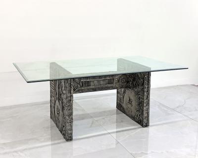 Adrian Pearsall Adrian Pearsall Cast Goopy Sculptured Brutalist Dining Table 1960s