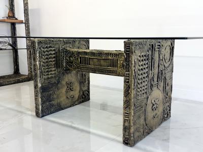Adrian Pearsall Adrian Pearsall Cast Goopy Sculptured Brutalist Dining Table 1960s