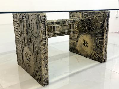 Adrian Pearsall Adrian Pearsall Cast Goopy Sculptured Brutalist Dining Table 1960s