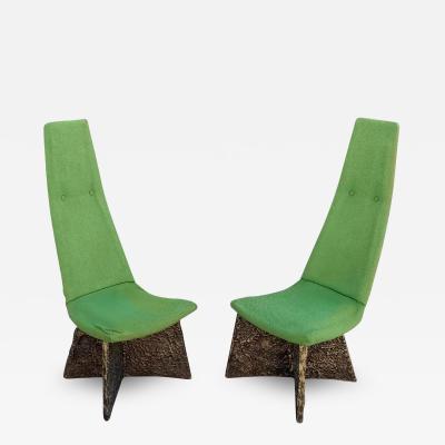 Adrian Pearsall Adrian Pearsall Craft Associates Pair Brutalist Side Chairs