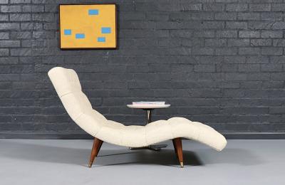 Adrian Pearsall Adrian Pearsall Diamond Button Tufted Chaise Lounge for Craft Associates