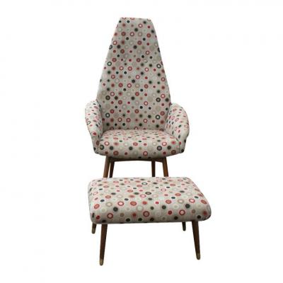 Adrian Pearsall Adrian Pearsall For Craft Associates Lounge Chair Ottoman