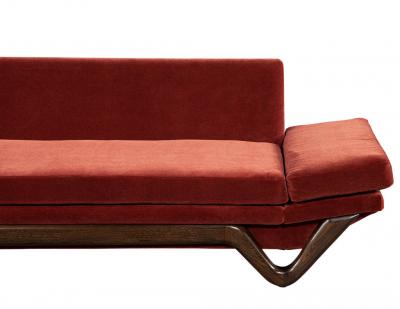 Adrian Pearsall Adrian Pearsall Mid Century Modern Walnut Gondola Sofa