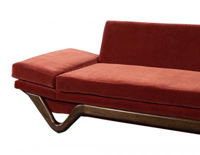 Adrian Pearsall Adrian Pearsall Mid Century Modern Walnut Gondola Sofa
