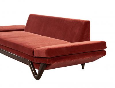 Adrian Pearsall Adrian Pearsall Mid Century Modern Walnut Gondola Sofa