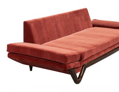 Adrian Pearsall Adrian Pearsall Mid Century Modern Walnut Gondola Sofa