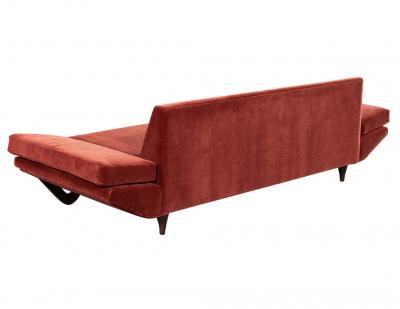 Adrian Pearsall Adrian Pearsall Mid Century Modern Walnut Gondola Sofa