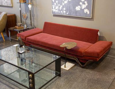 Adrian Pearsall Adrian Pearsall Mid Century Modern Walnut Gondola Sofa