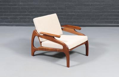 Adrian Pearsall Adrian Pearsall Model 1209 C Lounge Chair w Ottoman for Craft Associates