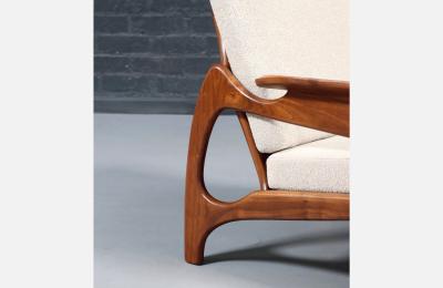 Adrian Pearsall Adrian Pearsall Model 1209 C Lounge Chair w Ottoman for Craft Associates