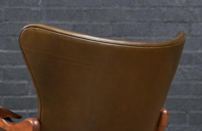 Adrian Pearsall Adrian Pearsall Model 2291 C Leather Wingback Chairs for Craft Associates