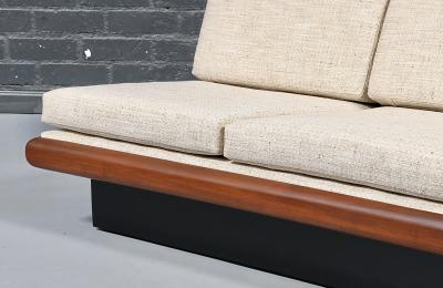 Adrian Pearsall Adrian Pearsall Platform Sofa w Slate Stone Side Table for Craft Associates
