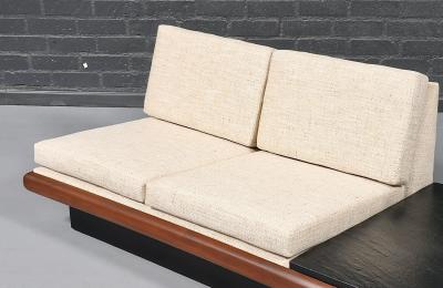 Adrian Pearsall Adrian Pearsall Platform Sofa w Slate Stone Side Table for Craft Associates