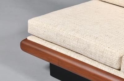 Adrian Pearsall Adrian Pearsall Platform Sofa w Slate Stone Side Table for Craft Associates