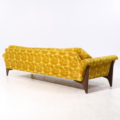 Adrian Pearsall Adrian Pearsall Style Mid Century Walnut Gondola Sofa