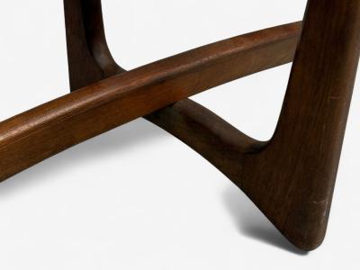 Adrian Pearsall Adrian Pearsall Walnut Glass Coffee Table United States 1960s