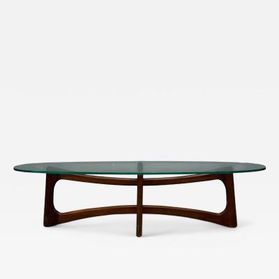 Adrian Pearsall Adrian Pearsall Walnut Glass Coffee Table United States 1960s