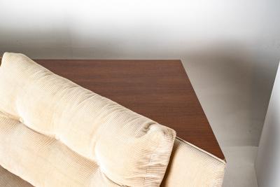 Adrian Pearsall Adrian Pearsall Walnut Platform Sectional Sofa with Integrated Corner Table
