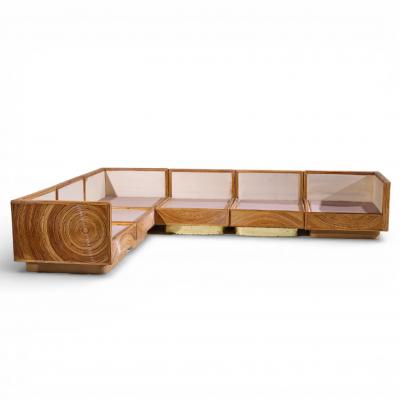 Adrian Pearsall Adrian Pearsall for Comfort Designs Modular Pencil Reed Sectional Sofa