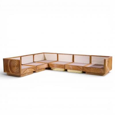 Adrian Pearsall Adrian Pearsall for Comfort Designs Modular Pencil Reed Sectional Sofa